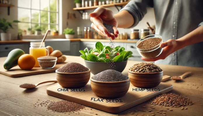 Il Potere dei Semi: Benefici di Semi di Chia, Lino e Canapa per la Salute e Come Usarli in Cucina