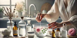Acqua Micellare Naturale Fai da te, fatto in casa